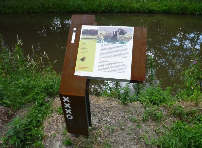 Informatieborden natuurvriendelijke routes